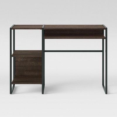 Paulo Wood Writing Desk with Storage Midtone Brown - Project 62™