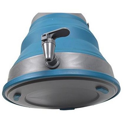 Deep Blue Collapsible Portable Water Carrier with Handle, 12.5L