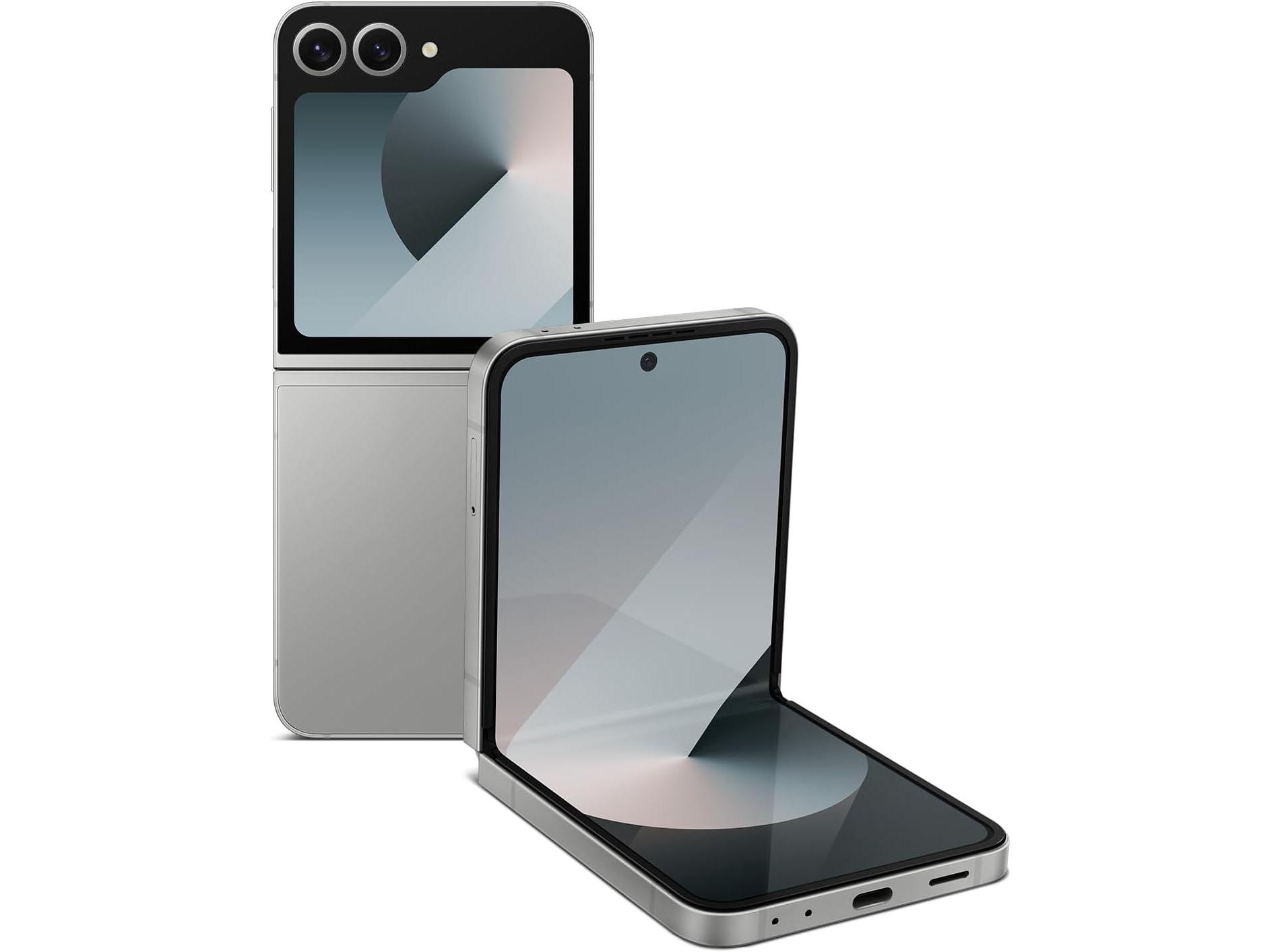 SAMSUNG Galaxy Z Flip 6 AI Cell Phone, 256GB Unlocked Android Smartphone, FlexCam, Photo Assist, Camcorder Mode, Live Interpreter, Foldable, Silver