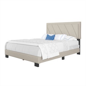Salina Diagonal Stitched Upholstered Bed - Eco Dream - 1 of 4
