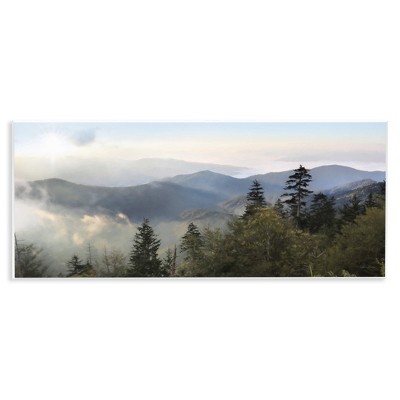 Stupell Industries Panoramic Cloudy Mountainous Nature, 17" x 7"