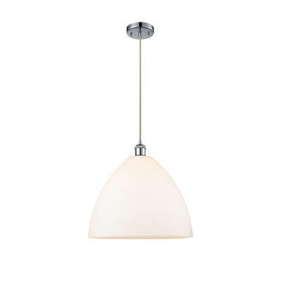 Bristol Glass - 1 Light Pendant In Industrial Style-18.75 Inches Tall and 16 Inches Wide