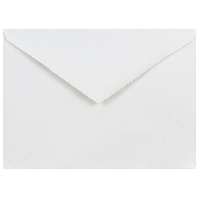 JAM Paper A6 Invitation Envelopes with V-Flap 4.75 x 6.5 White J0567H