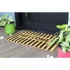 RugSmith Black Machine Tufted Welcome Stripe Doormat - 2 of 4