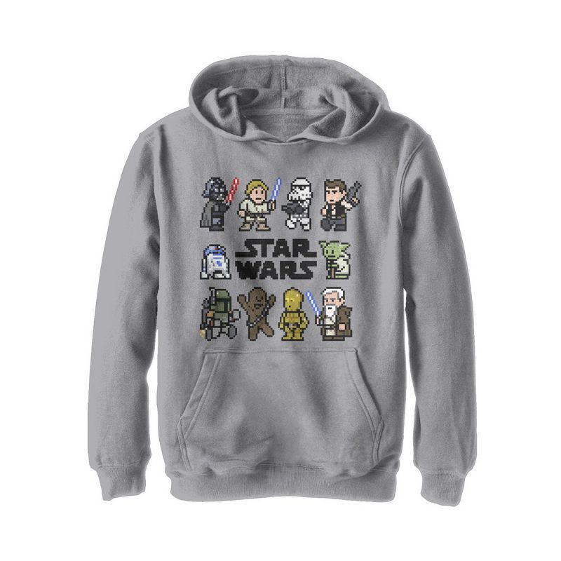Boy's Star Wars Pixel Character Square Pull Over Hoodie, 1 of 5