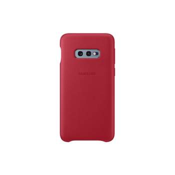 Original Samsung Galaxy S10e Leather Back Cover - Red
