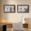 Aoibox Set of 2 Rectangular Wall Mirrors, Gorgeous Rustic Farmhouse Accent Mirrors for Bathroom, Bedroom, Living Room Decor - 2 of 4