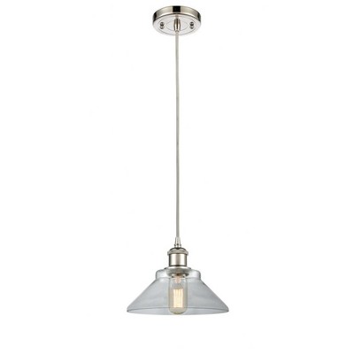 Orwell - 1 Light Cord Hung Mini Pendant In Industrial Style-6.5 Inches Tall and 8.38 Inches Wide
