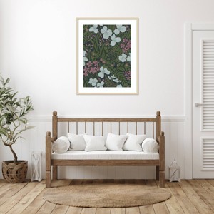 Amanti Art Field of Flowers Green by Katie Oshea Framed Wall Art Print - 1 of 4