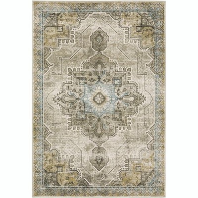 Oriental Weavers Venice 1104W Grey/ Blue Indoor Area Rug - 5'3" x 7'3"