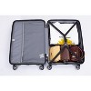 Wooakway Suitcase Double Spinner Wheels PP Luggage Sets Lightweight Durable Suitcase with TSA Lock,3-Piece Set - 4 of 4