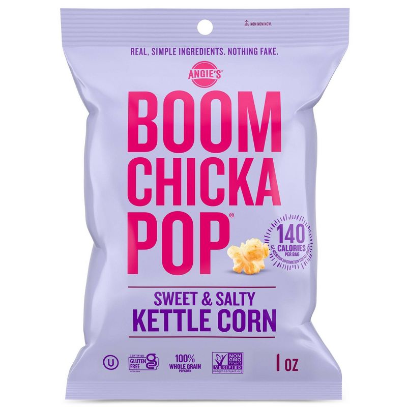 Angie&#39;s Boomchickapop Sweet and Salty Kettle Corn Popcorn - 1oz, 1 of 7