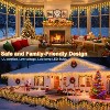 Christmas Lights Outdoor Decorations 400 LED 33ft 8 Modes with 75 Drops, Clear Wire LED String Light Indoor Decor - 4 of 4