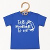 The Juniper Shop Talk Football To Me Ball Toddler Short Sleeve Tee - 2 of 4