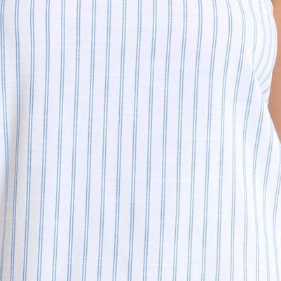 White Blue Stripe
