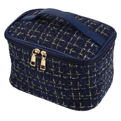 Canvas Makeup Bags in Navy, Black, Gray