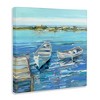 Stupell Industries Serene Rowboats at Dock Canvas Art, 17" x 17" - 2 of 4