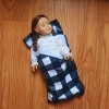 The Queen's Treasures 18in Doll Buffalo Check Sleeping Bag Fits American Girl - 2 of 4