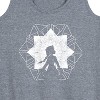 Women's - Frozen 2 - Elsa Snowflake Graphic Racerback Tank - 2 of 4