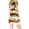 LA LEELA Women's Mini Loose Swimwear Dress Beach Cover Up Beachwear Tunics Swim - 3 of 4