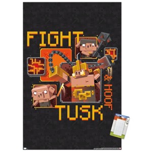 Trends International Minecraft: Legends - Fight Tusk & Hoof Unframed Wall Poster Prints - 1 of 4