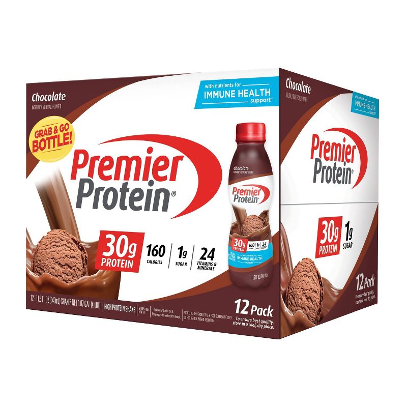 Premier Protein Nutritional Shake - Chocolate - 11.5oz/12ct, 1 of 7