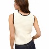 Women's Contrast trim sweater top - Blu Pepper - 2 of 3
