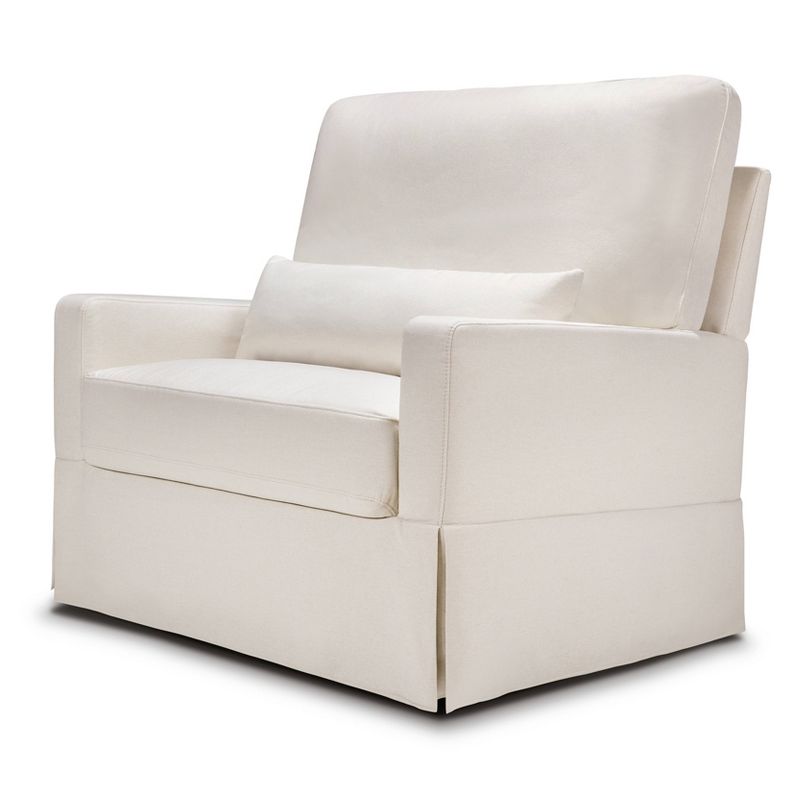 Namesake Crawford Chair and a Half Pillowback Swivel Glider - Performance Cream Eco-Weave, 1 of 7
