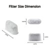 48 Nispira Replacement Activated Charcoal Water Filters Compatible with Cuisinart Coffee Maker Part DCC-RWF - 2 of 4
