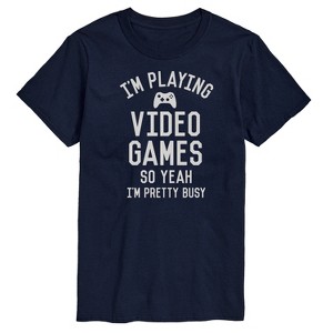 Men's - Instant Message - I'm Playing Video Games Short Sleeve Graphic T-Shirt - 1 of 4
