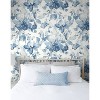 NextWall Bluestone Watercolor Flower Peel and Stick Wallpaper - 3 of 4