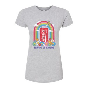 Women's - Coca-Cola - Have A Coke Rainbow Fitted Graphic T-Shirt - 1 of 3