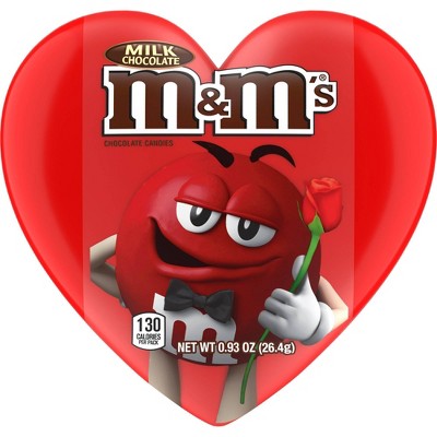 M&M's Valentine's Milk Chocolate Heart Fun Size - 0.93oz