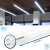 Luxrite 4FT T8 LED Tube Lights, Type B, 12W/15W/18W  5 Colors 3000K - 6500K, Ballast Bypass, 1620/1950/2250LM  4 Pack - 4 of 4