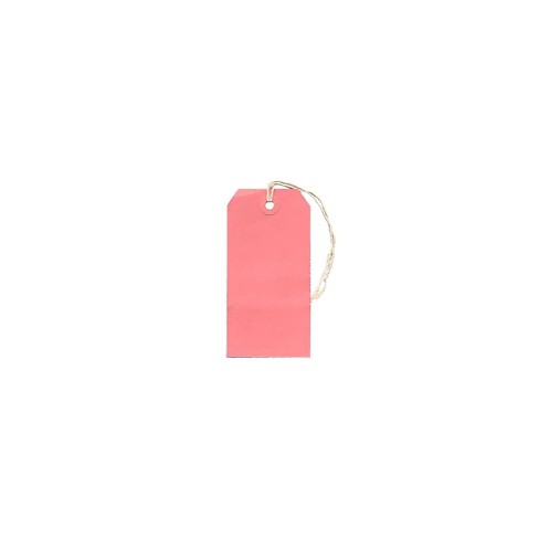 Jam Paper Gift Tags With String Medium 2 3/8 X 4 3/4 Pink 100/pack