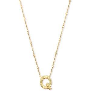 Letter A-Z Pendant Necklace for Women, 14K Gold Plated Fashion Jewelry - 1 of 4