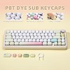 YUNZII 138 Keys MOG Keycaps, Mechanical Keyboard Keycaps for Gaming Keyboards (Yellow Doodle) - 2 of 4