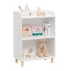 HOMLUX 3/4-Tier Kids Toy Storage Organizer Wooden Children's Bookcase Display Bookshelf,White - 4 of 4