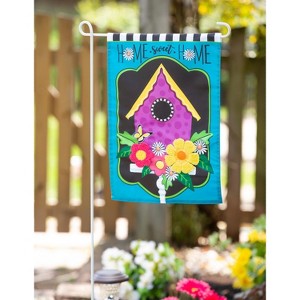 Evergreen Daisy Birdhouse Garden Applique Flag 12.5 x 18 Inches Indoor Outdoor Decor - 1 of 4