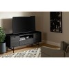 South Shore City Life TV Stand for TVs up to 75" Gray Oak: Laminated Particle Board, Storage Shelves, Modern Design - 2 of 4