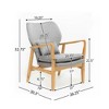 CAVINAS Modern Lounge Chair,Premium Comfort Armchair,Modern Accent Chair for Living Room,Bedroom,Apartment - 3 of 4