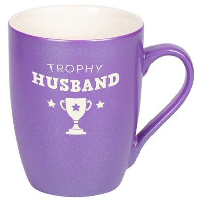 Elanze Designs Trophy Husband Passion Purple 10 ounce New Bone China Coffee Cup Mug