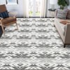 Modern Geometric Indoor Outdoor Area Rugs, Waterproof Washable Foldable Patio Rug, Stain Resistant Camping Rug Rv Mat for Picnic Backyard - 3 of 4
