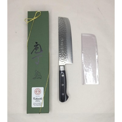 Kikuichi Warikomi Elite Damascus Tschime Nakiri Knife - Thumbnail 4