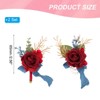Unique Bargains Satin Romantic Durable Elegant Rose Corsage and Boutonnieres Set 2 Pcs - 2 of 4