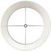Barnes and Ivy Modern Swing Arm Wall Lamp with Cord Cover Antique Brass Plug-In Light Fixture White Linen Drum Shade for Bedroom - 4 of 4
