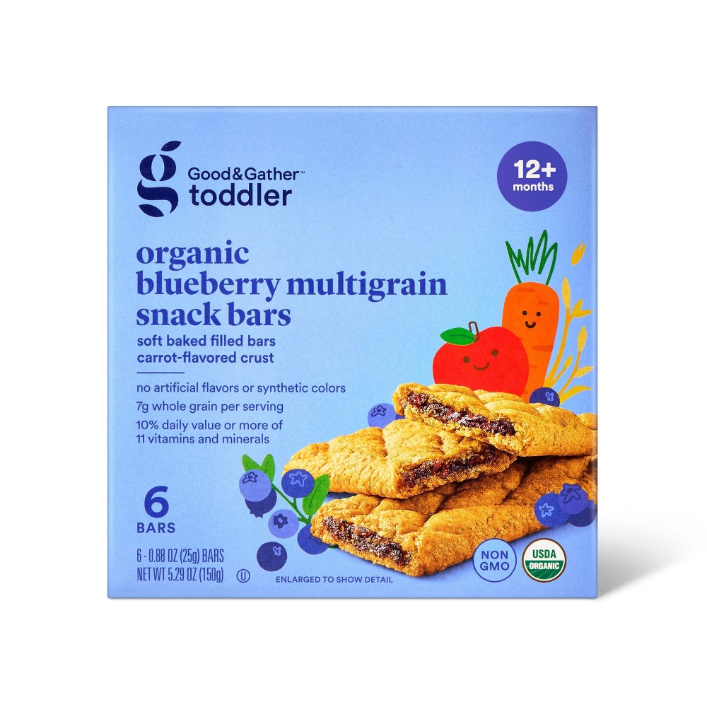 Organic Baby Snack Bar - Blueberry & Carrot - Good & Gather™