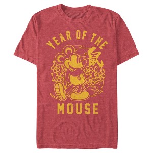 Men's Mickey & Friends Mickey Mouse Floral Year of the Mouse T-Shirt - 1 of 4