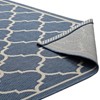 Modway Avena Moroccan Quatrefoil Trellis 8x10 Indoor and Outdoor Area Rug - Blue and Beige,  100% Soft Polypropylene ,  Tight Low Pile Weave - 4 of 4