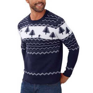 Clearlove Men's Casual Slim Fit U-Neck Pullover Long Sleeve Knitted Pullover Sweaters. - 1 of 4